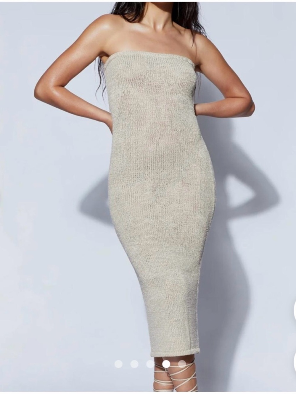 MESHKI Friya Strapless Knit Tube Dress
